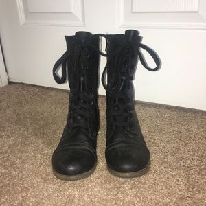 Target Black Combat Boots